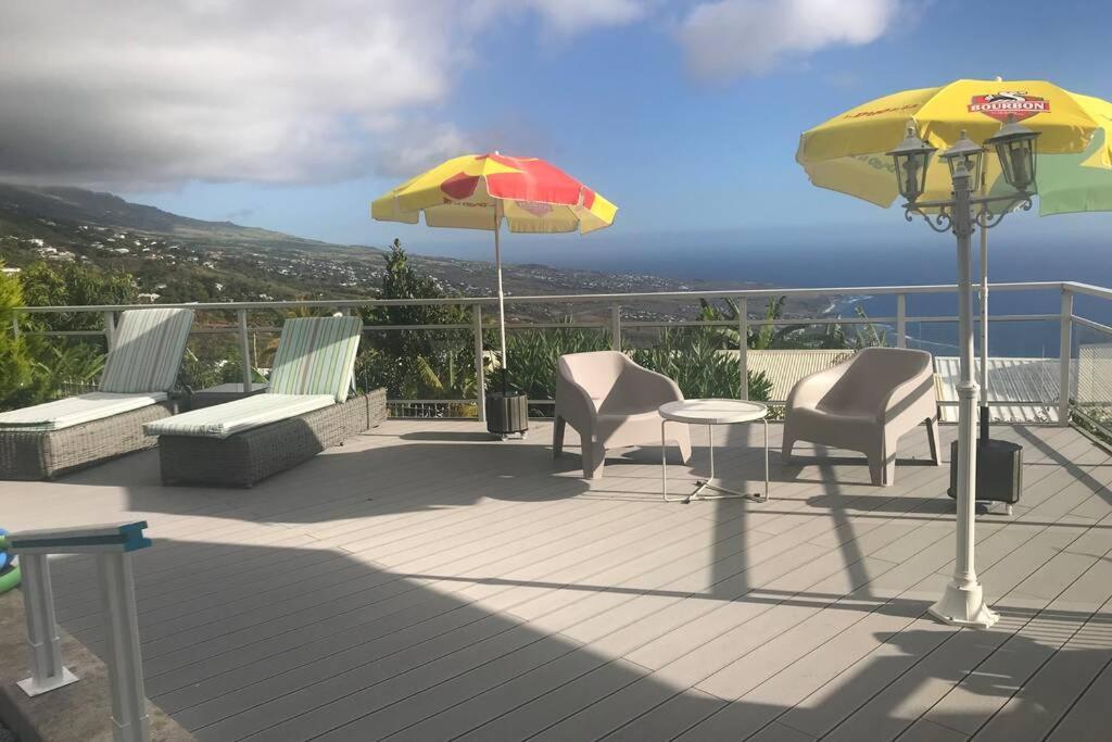 St Leu -Villa D'Artiste, Superbe Vue Mer, Piscine Chauffee Saint-Leu Exteriér fotografie