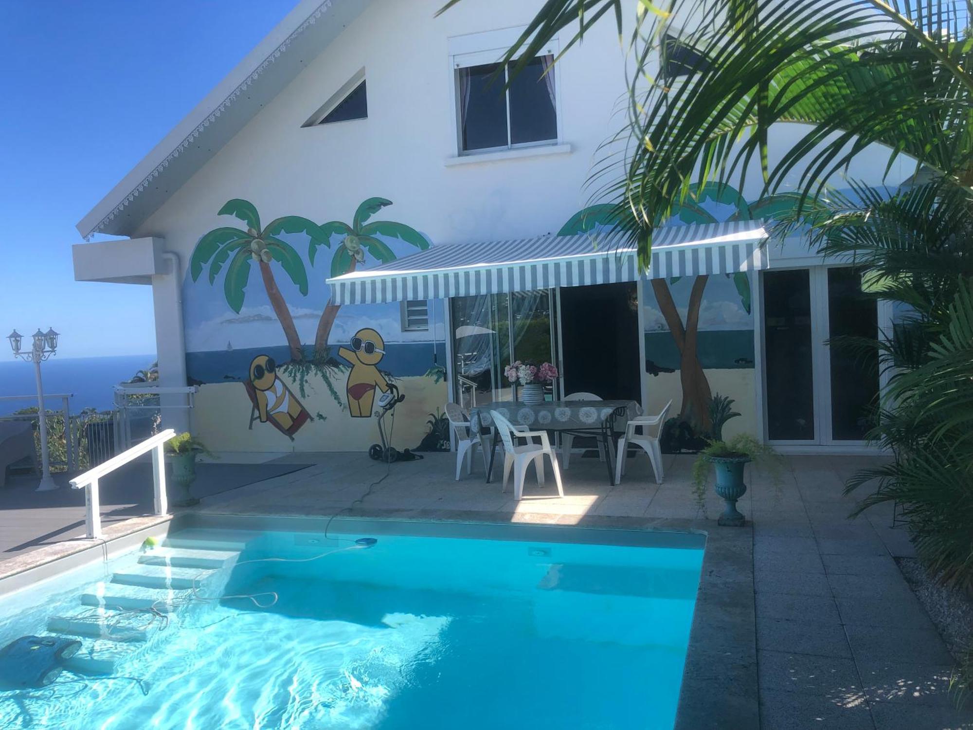 St Leu -Villa D'Artiste, Superbe Vue Mer, Piscine Chauffee Saint-Leu Exteriér fotografie